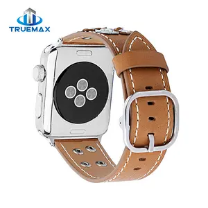How to Ship for Apple Watch Classic Hand Craft Type With Rivet Real Leather Watch Band