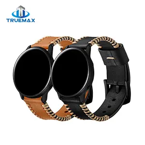 New Arrival for Samsung Galaxy Watch Active Pork Chop Linetype Real Leather Watch Band