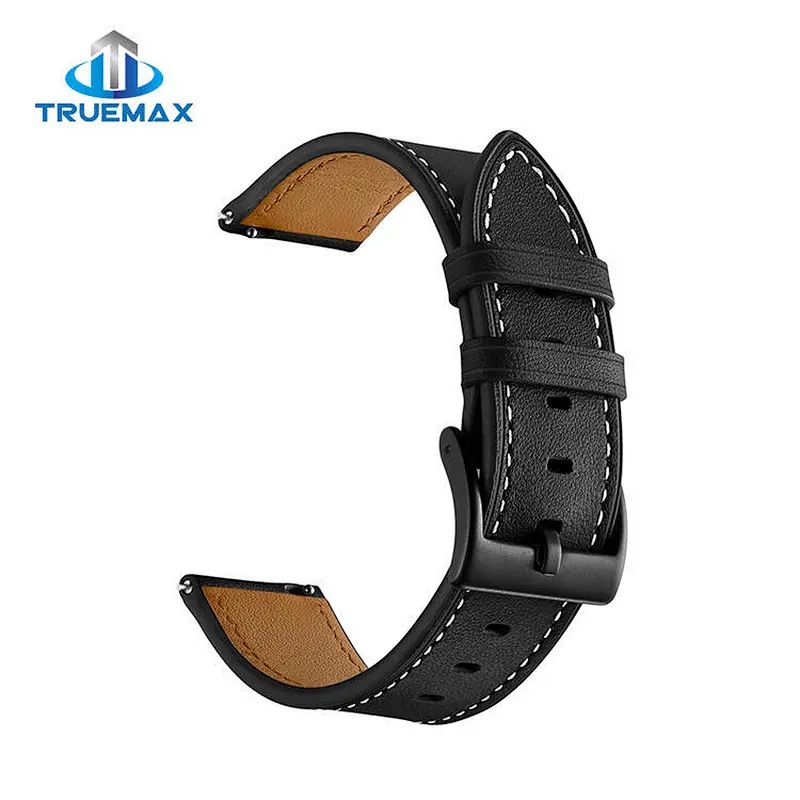 Fast Delivery for Samsung Galaxy Watch Active Sewing Thread Real Leather Watch Band