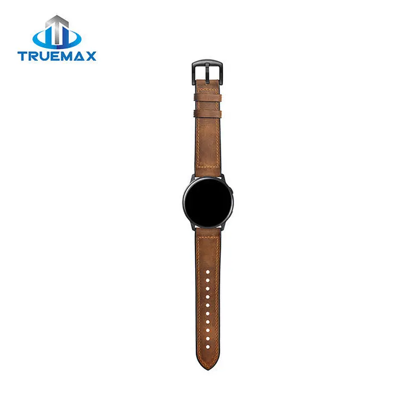 How to Shipping for Samsung Galaxy Watch Active Crazy Horse Silicone With Real Leather Watch Band