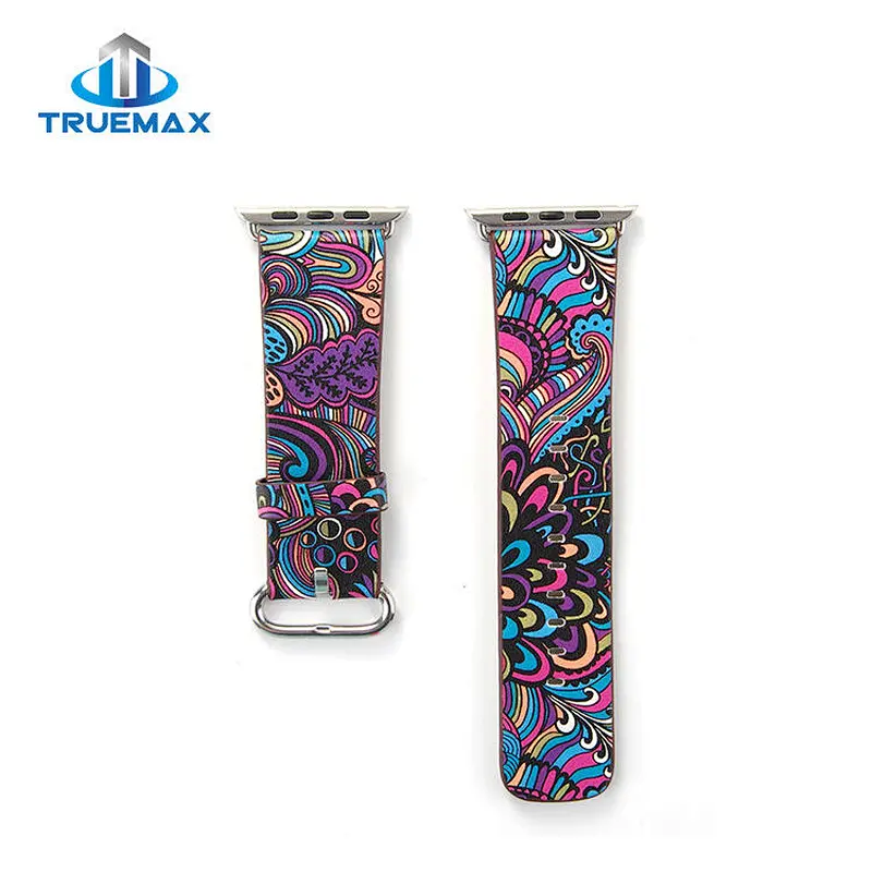 TMX for Apple Watch Chinese Ethnic Style Type Real Leather Watch Band