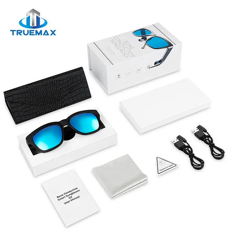Hot Sale IP55 Waterproof Music Bone Conduction Smart Bluetooth Wireless Sunglasses