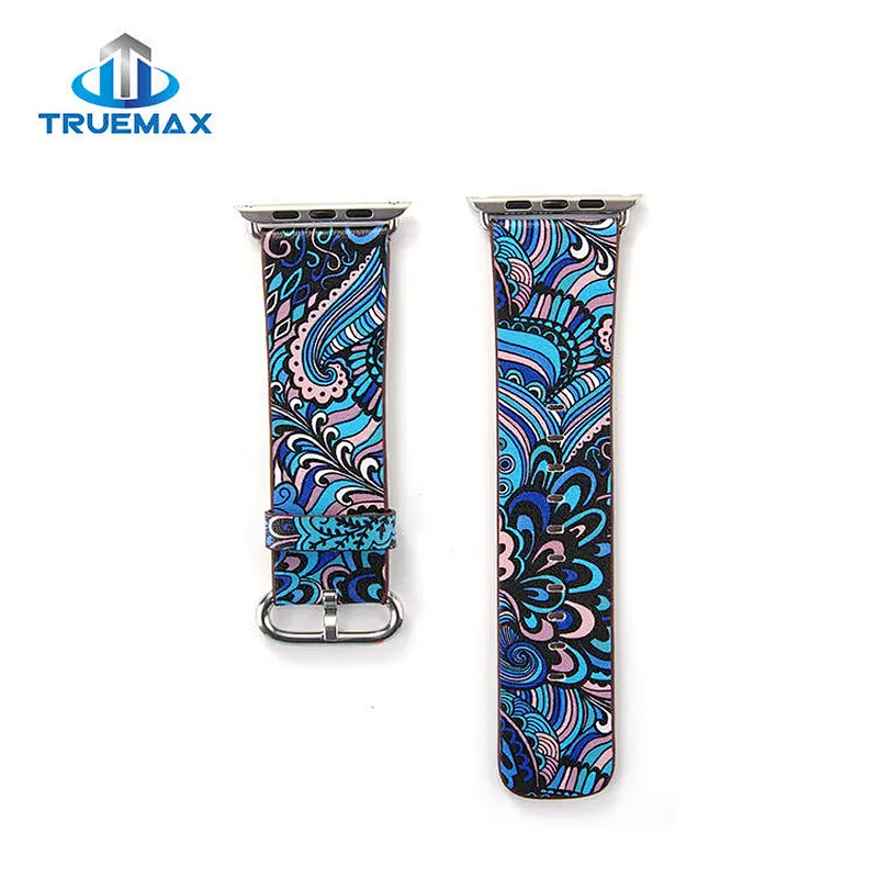 TMX for Apple Watch Chinese Ethnic Style Type Real Leather Watch Band