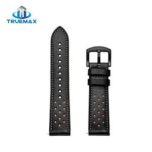 How Much for Samsung Galaxy Watch Active Porous Type Real Leather Watch Band