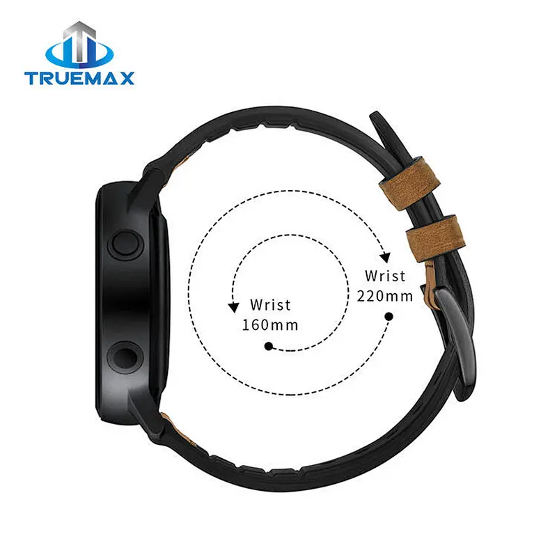 How to Shipping for Samsung Galaxy Watch Active Crazy Horse Silicone With Real Leather Watch Band