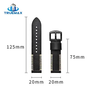 New Arrival for Samsung Galaxy Watch Active Pork Chop Linetype Real Leather Watch Band
