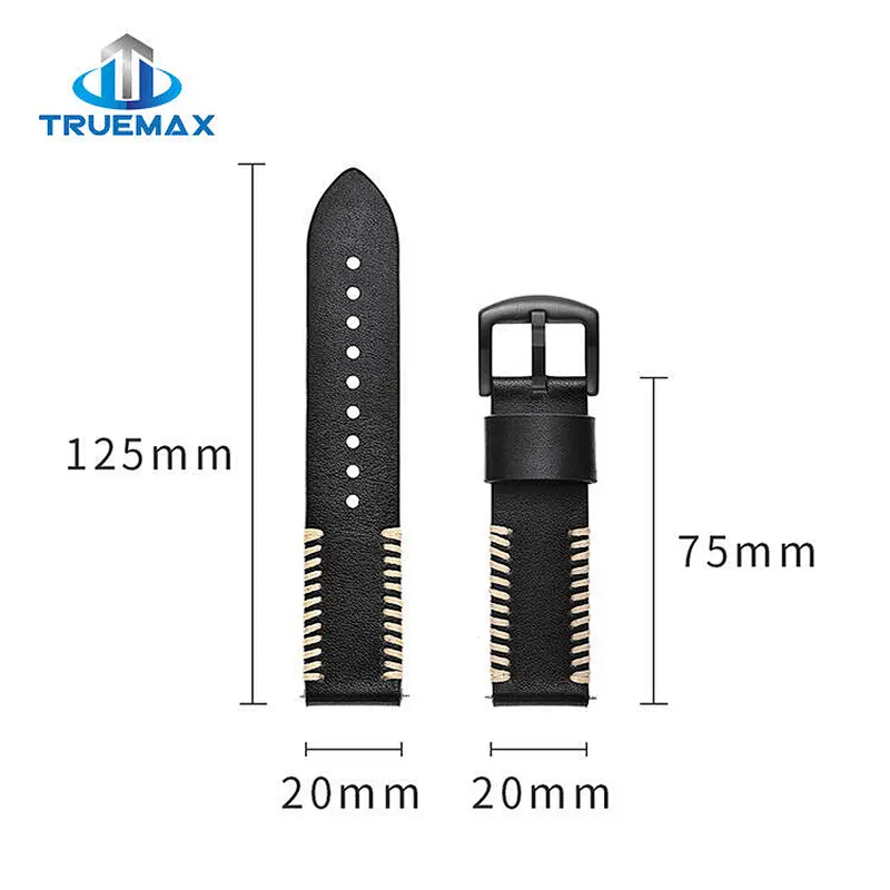 New Arrival for Samsung Galaxy Watch Active Pork Chop Linetype Real Leather Watch Band
