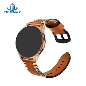 Fast Shipping for Samsung Galaxy Watch 46mm Pork Chop Linetype Real Leather Watch Band