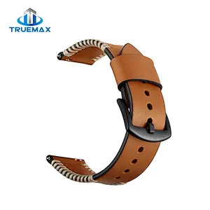 New Arrival for Samsung Galaxy Watch Active Pork Chop Linetype Real Leather Watch Band