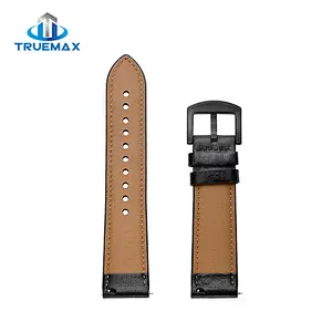Hot Selling for Samsung Galaxy Watch 46mm Porous Type Real Leather Watch Band