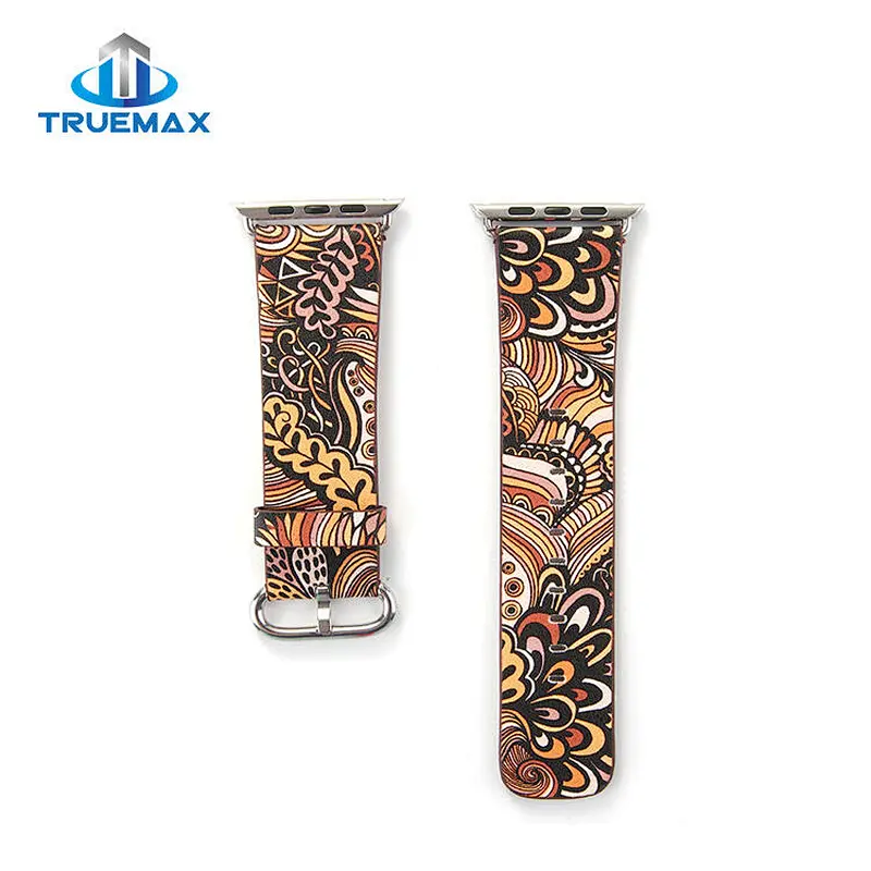 TMX for Apple Watch Chinese Ethnic Style Type Real Leather Watch Band