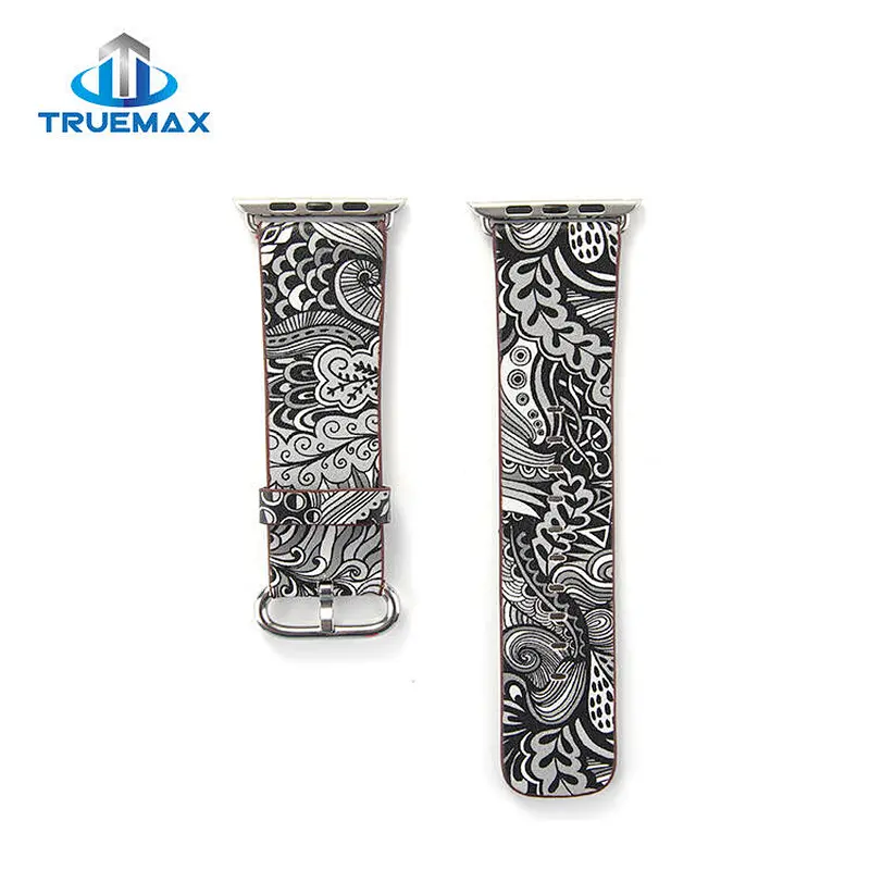 TMX for Apple Watch Chinese Ethnic Style Type Real Leather Watch Band