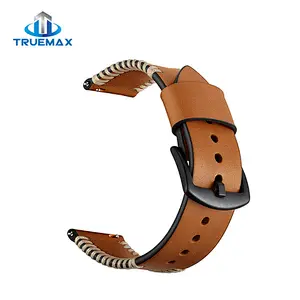 Fast Shipping for Samsung Galaxy Watch 46mm Pork Chop Linetype Real Leather Watch Band