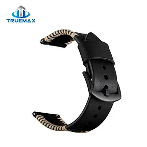 Fast Shipping for Samsung Galaxy Watch 46mm Pork Chop Linetype Real Leather Watch Band