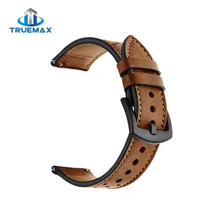 How Much for Samsung Galaxy Watch Active Porous Type Real Leather Watch Band