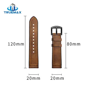 How to Shipping for Samsung Galaxy Watch Active Crazy Horse Silicone With Real Leather Watch Band
