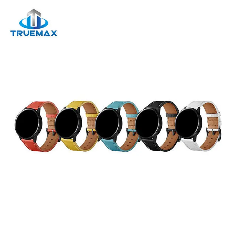Fast Delivery for Samsung Galaxy Watch Active Sewing Thread Real Leather Watch Band