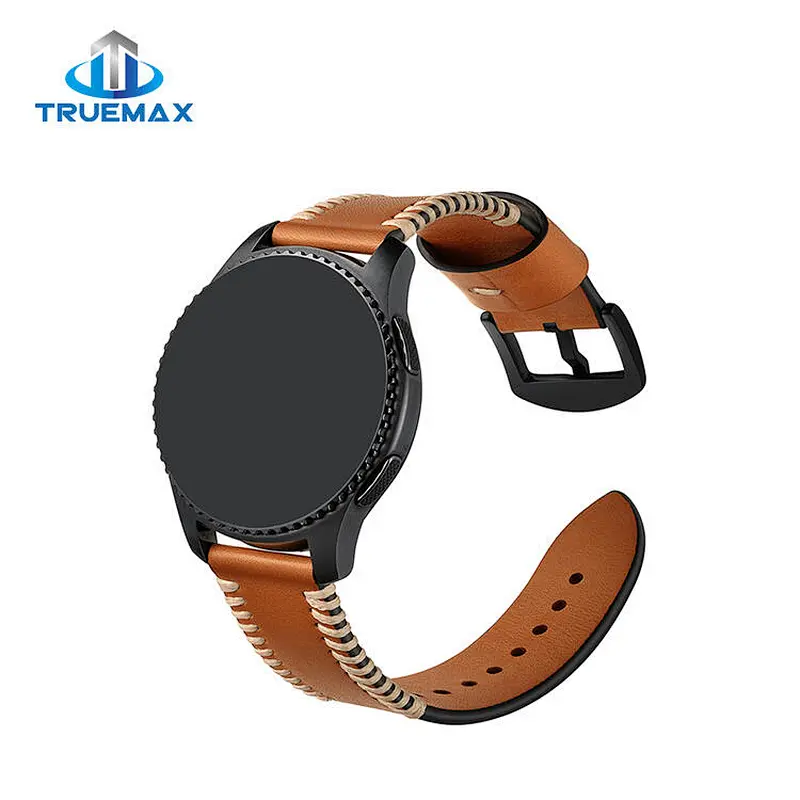 Factory Price for Samsung Gear S3 Ribs Line Leather Watch Band