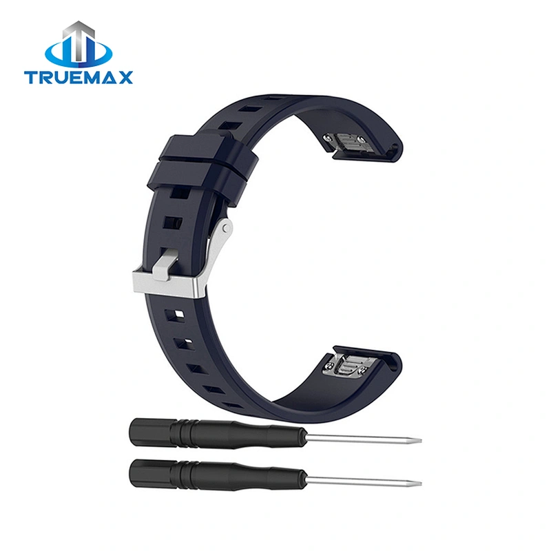 Factory Price for Garmin Fenix 5 Quick Release Glossy Silicone Strap Watch Band