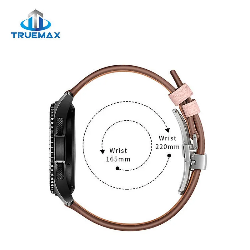 Wholesale Price for Galaxy Gear S3 Leather Butterfly Buckle Watch Band