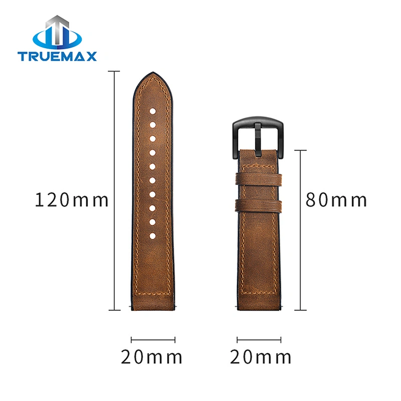 How Much for Samsung Gear Sport S4 Red Brown Crazy Horse Pattern Silicone With Genuine Leather Watch Band