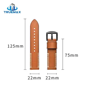 Factory Price for Samsung Gear S3 Ribs Line Leather Watch Band