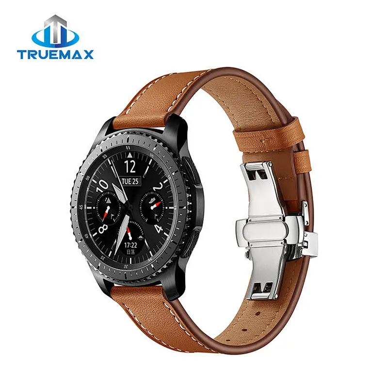 Wholesale Price for Galaxy Gear S3 Leather Butterfly Buckle Watch Band