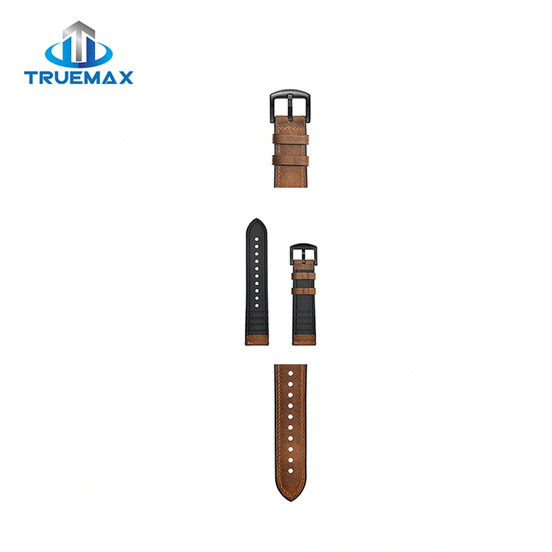 How Much for Samsung Gear Sport S4 Red Brown Crazy Horse Pattern Silicone With Genuine Leather Watch Band