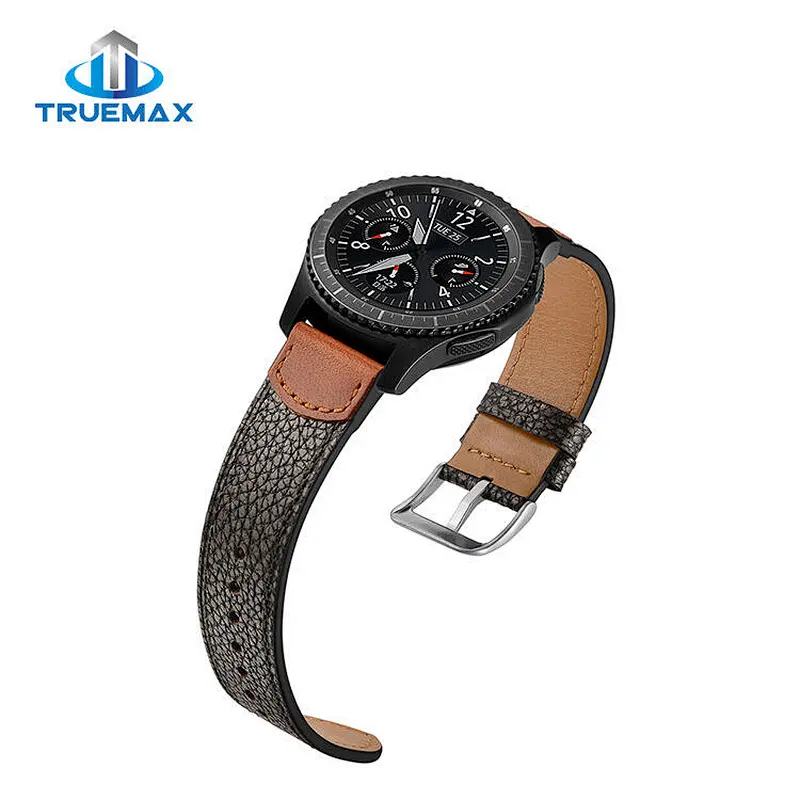 Fast Delivery for Samsung Gear S3 Stone Grain Leather Watch Band