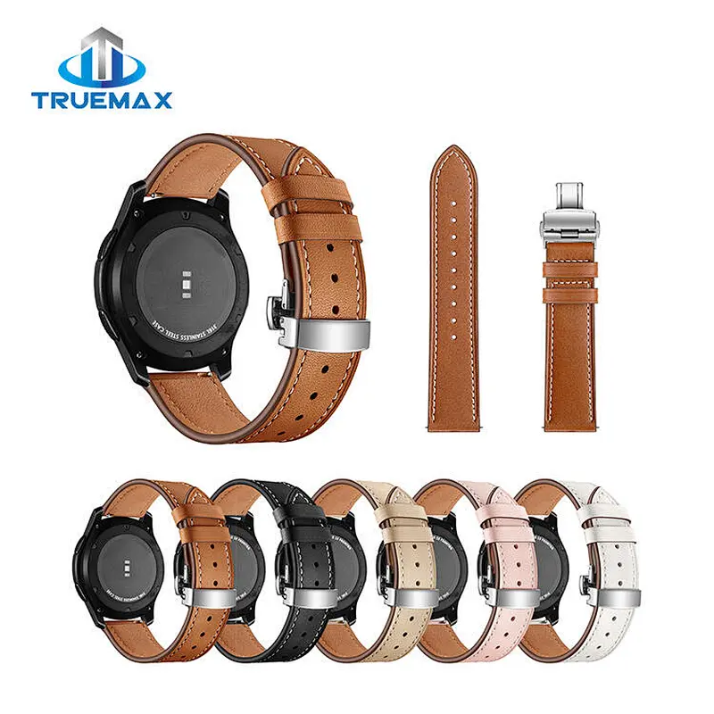 Wholesale Price for Galaxy Gear S3 Leather Butterfly Buckle Watch Band