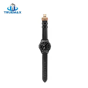 Hot Selling Leather Butterfly Gold Buckle Watch Band for Galaxy Gear S3