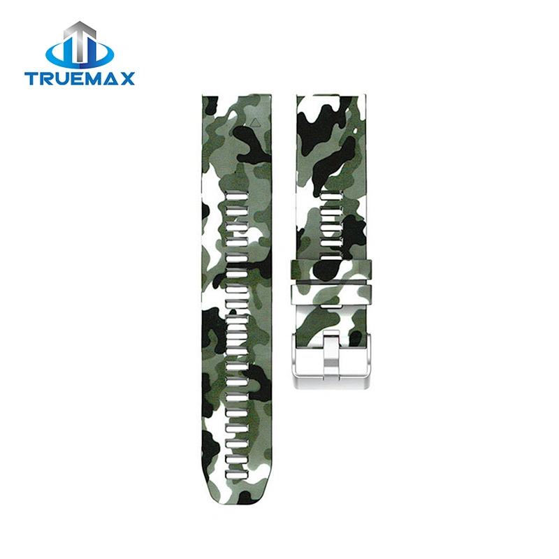 Hot Selling for Garmin Fenix 5 Quick Release Printing Silicone Strap Watch Band
