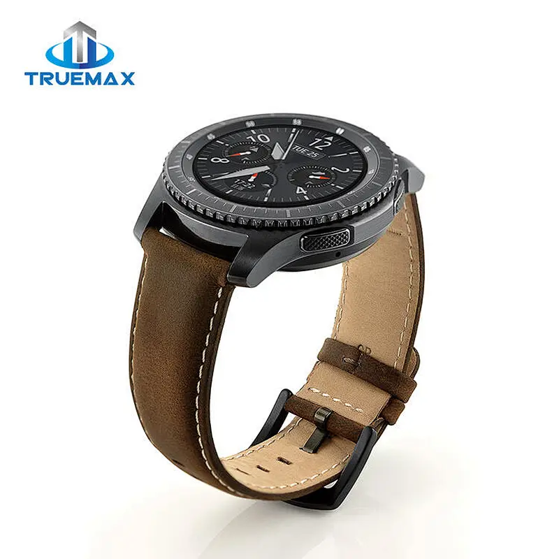 Wholesale Price for Samsung Gear S3 Flat Head Crazy Horse Grain Leather Watch Band