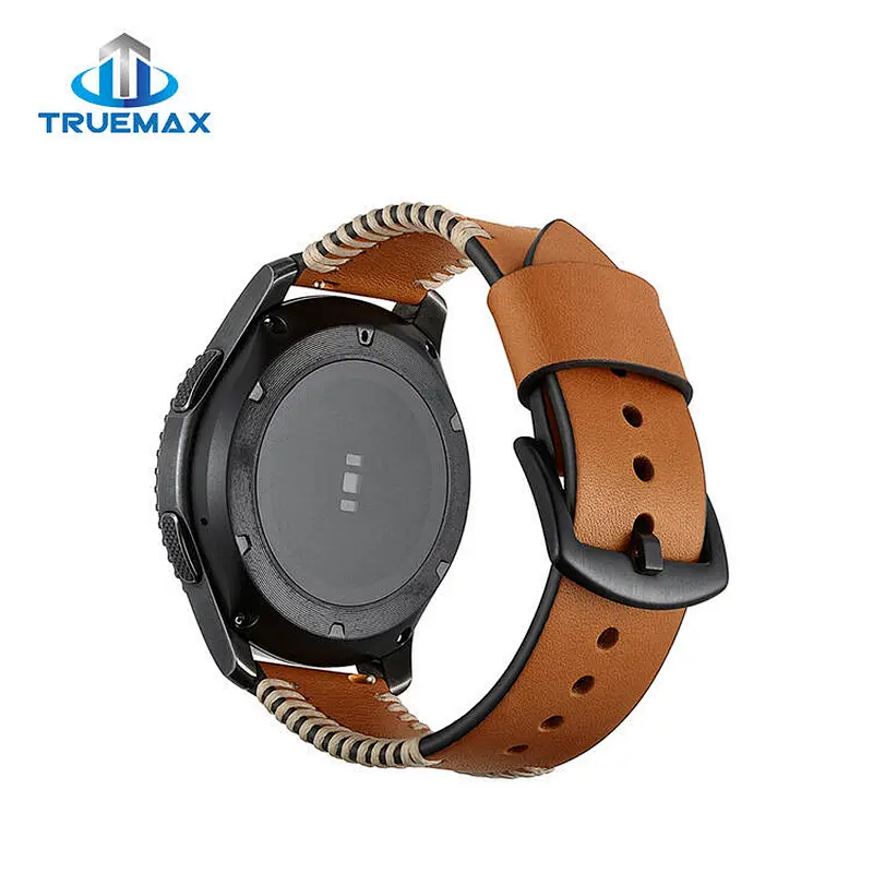 Factory Price for Samsung Gear S3 Ribs Line Leather Watch Band