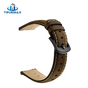 Wholesale Price for Samsung Gear S3 Flat Head Crazy Horse Grain Leather Watch Band