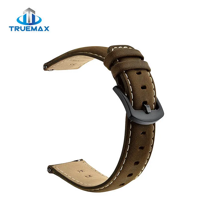 Wholesale Price for Samsung Gear S3 Flat Head Crazy Horse Grain Leather Watch Band