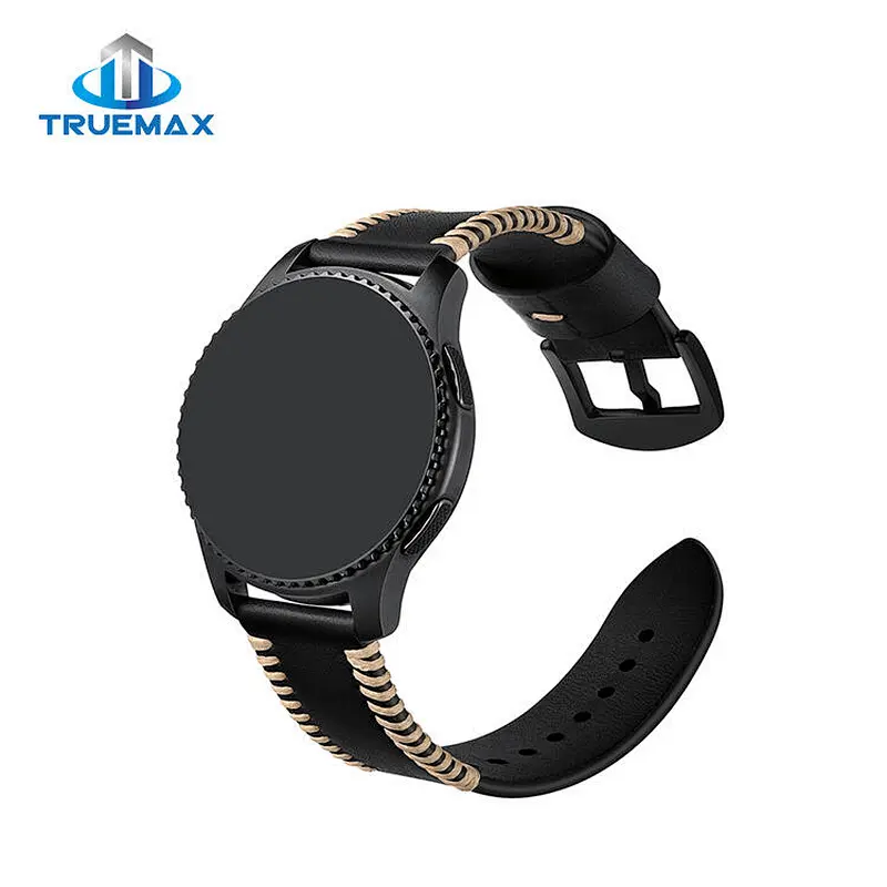 Factory Price for Samsung Gear S3 Ribs Line Leather Watch Band