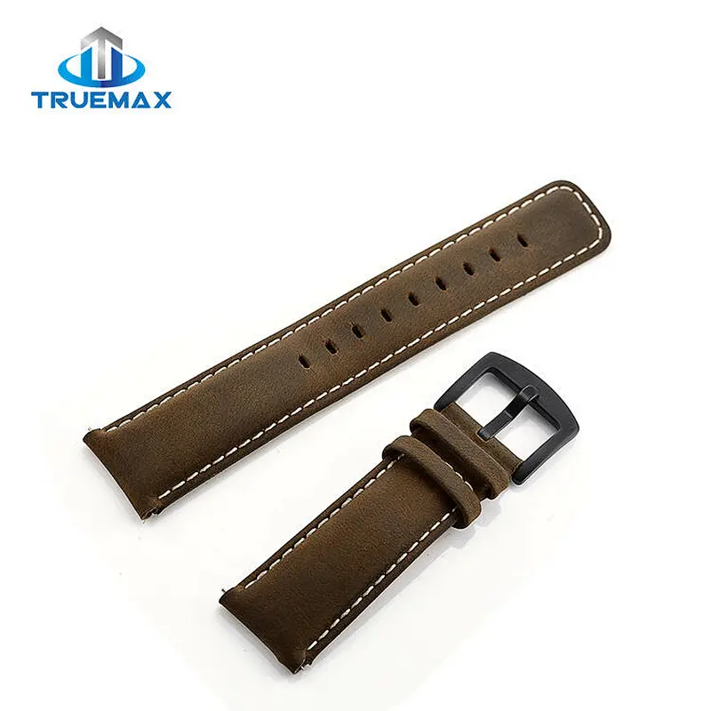 Wholesale Price for Samsung Gear S3 Flat Head Crazy Horse Grain Leather Watch Band