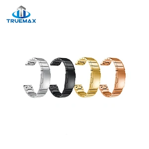 Fast Delivery for Garmin Fenix 5 Quick Release One Bead Steel Belt Watch Band