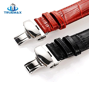 How Much for Apple Watch Crocodile Pattern Butterfly Clasp Leather Strap