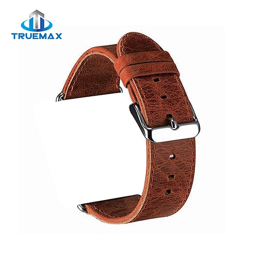 TM for Apple Watch Cracked Crazy Horse Grain Leather Watch Band