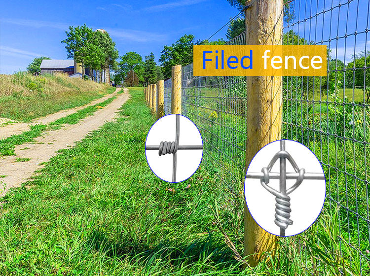 High tensile fixed knot fence hog wire fence roll