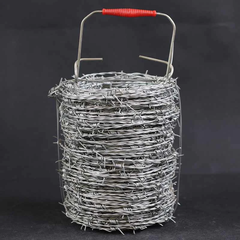 Galvanized barbed wire