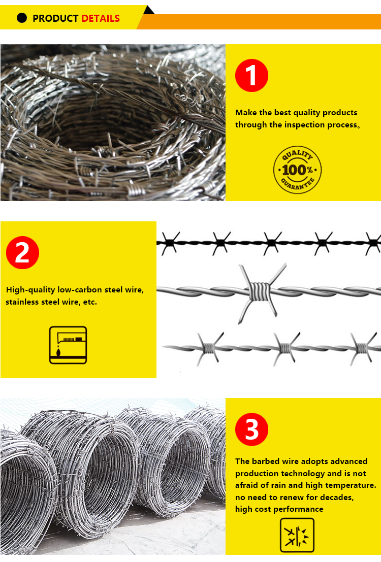 Galvanized barbed wire