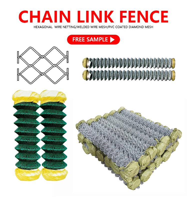 galvanized chain link mesh fence