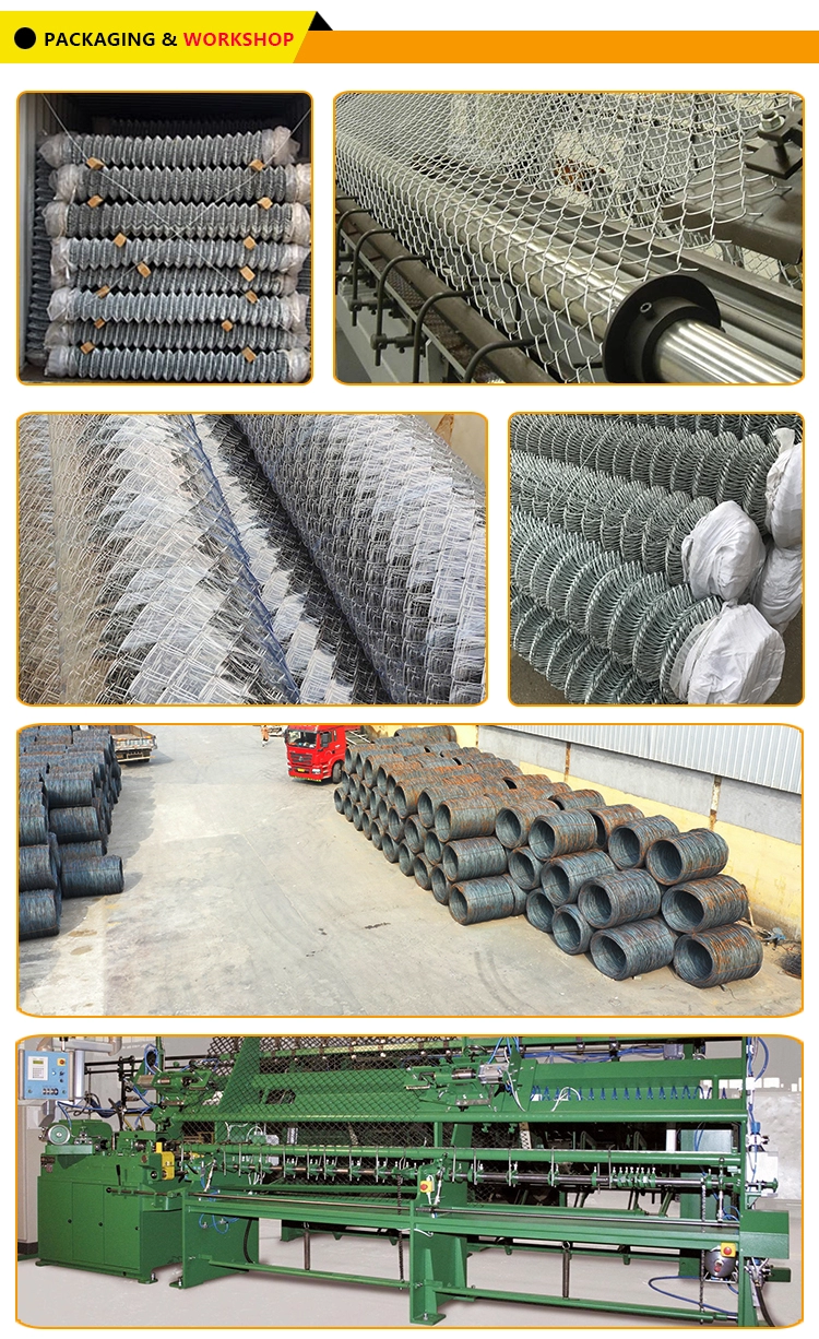 galvanized chain link mesh fence