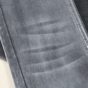 8.8oz black cotton stretch denim fabric