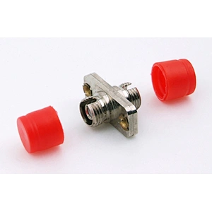 FC adapter with metal rectangle flange