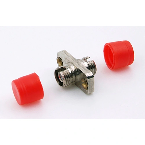 FC adapter with metal rectangle flange