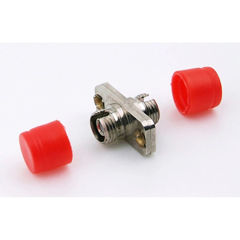 FC adapter with metal rectangle flange